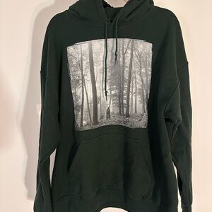 Taylor Swift Folklore In the Trees Album Merchandise Hoodie XLarge Forest Green